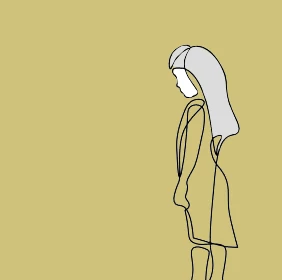 Mulher de perfil